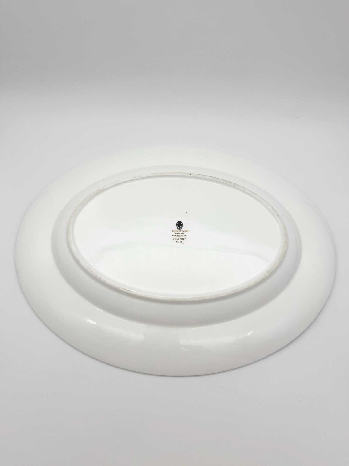 Home Decor Vintage Wedgwood Columbia Oval Serving Platter, Bone China Floral Plate photo