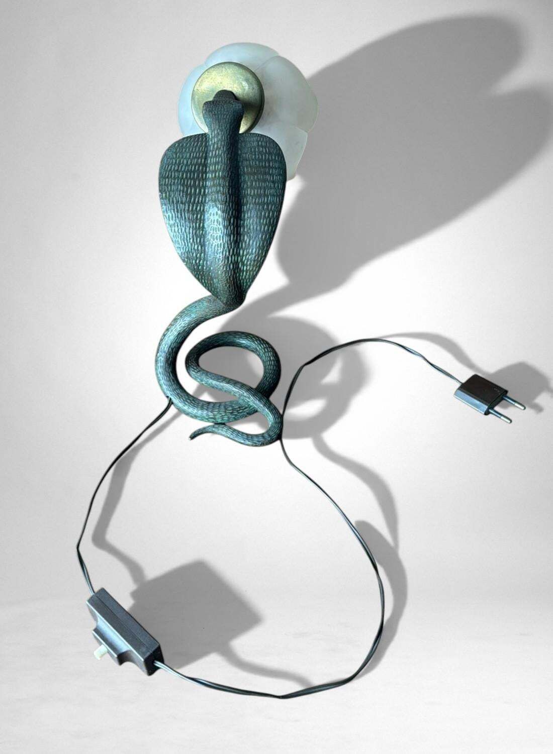 Lighting Italian Art Deco Table Lamp In Metal And Frosted Glass photo