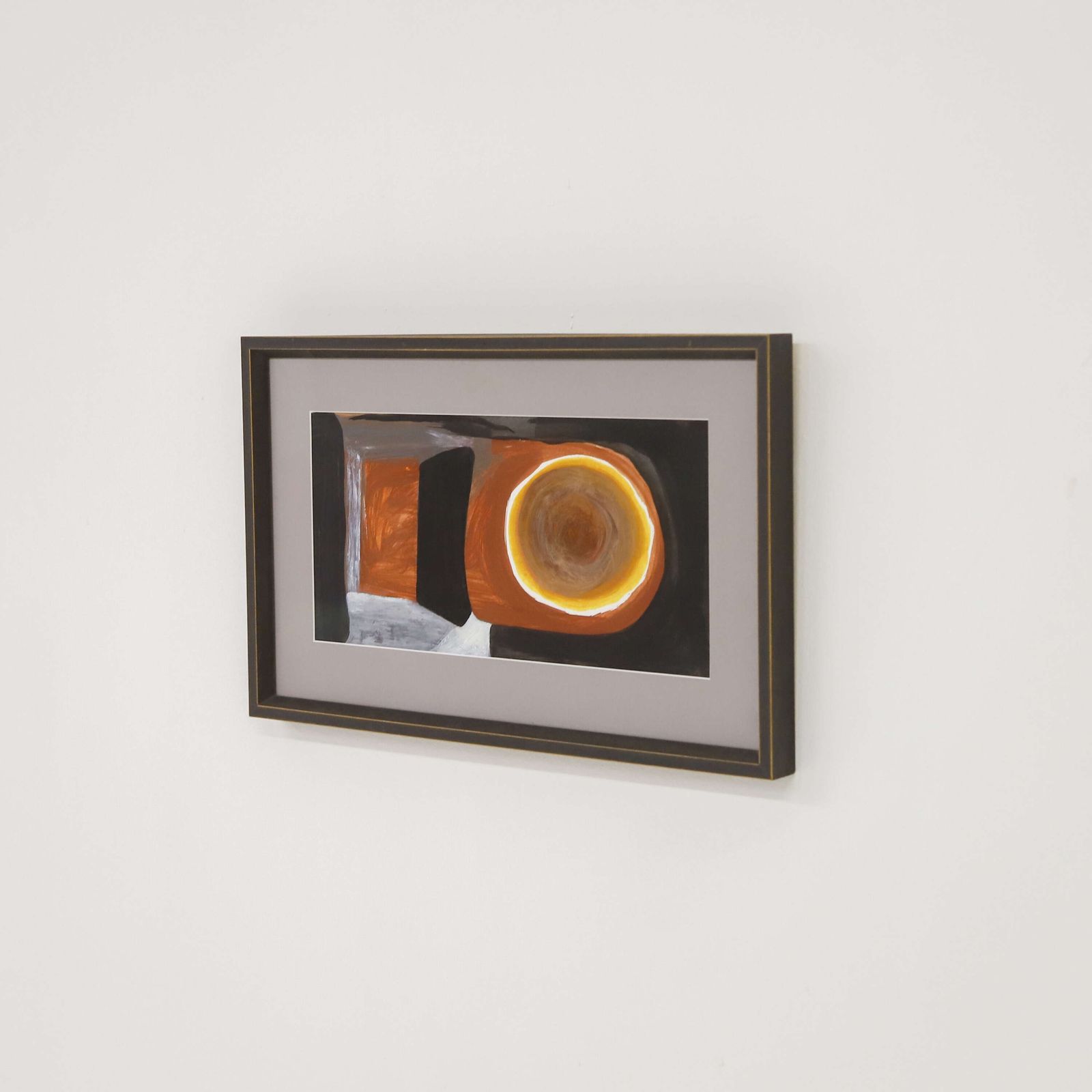 Thru View” 1999 Oils On Acid Free Paper Abstract Painting   Ross Barnes (St Ives School) photo vinterior