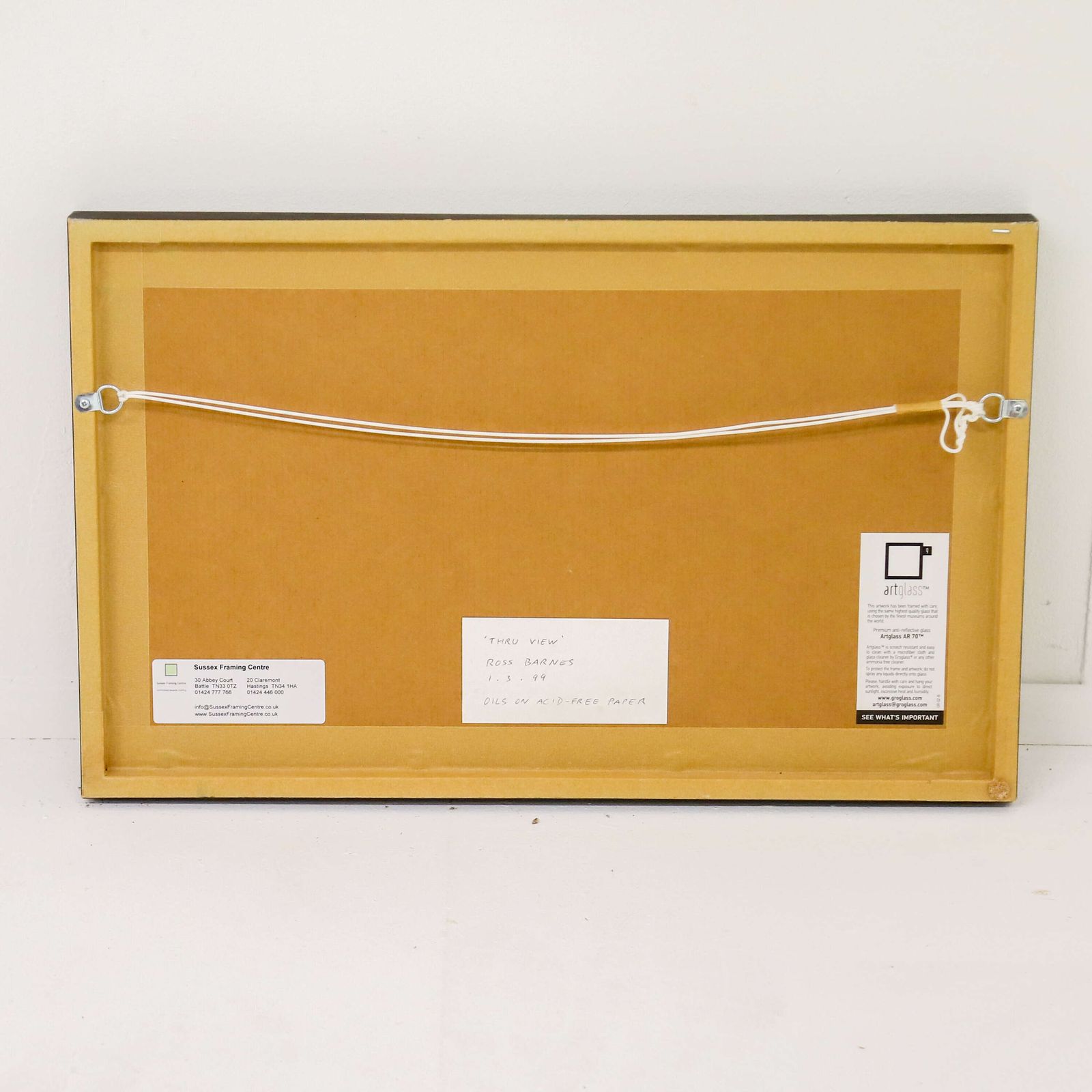 Thru View” 1999 Oils On Acid Free Paper Abstract Painting   Ross Barnes (St Ives School) photo buy