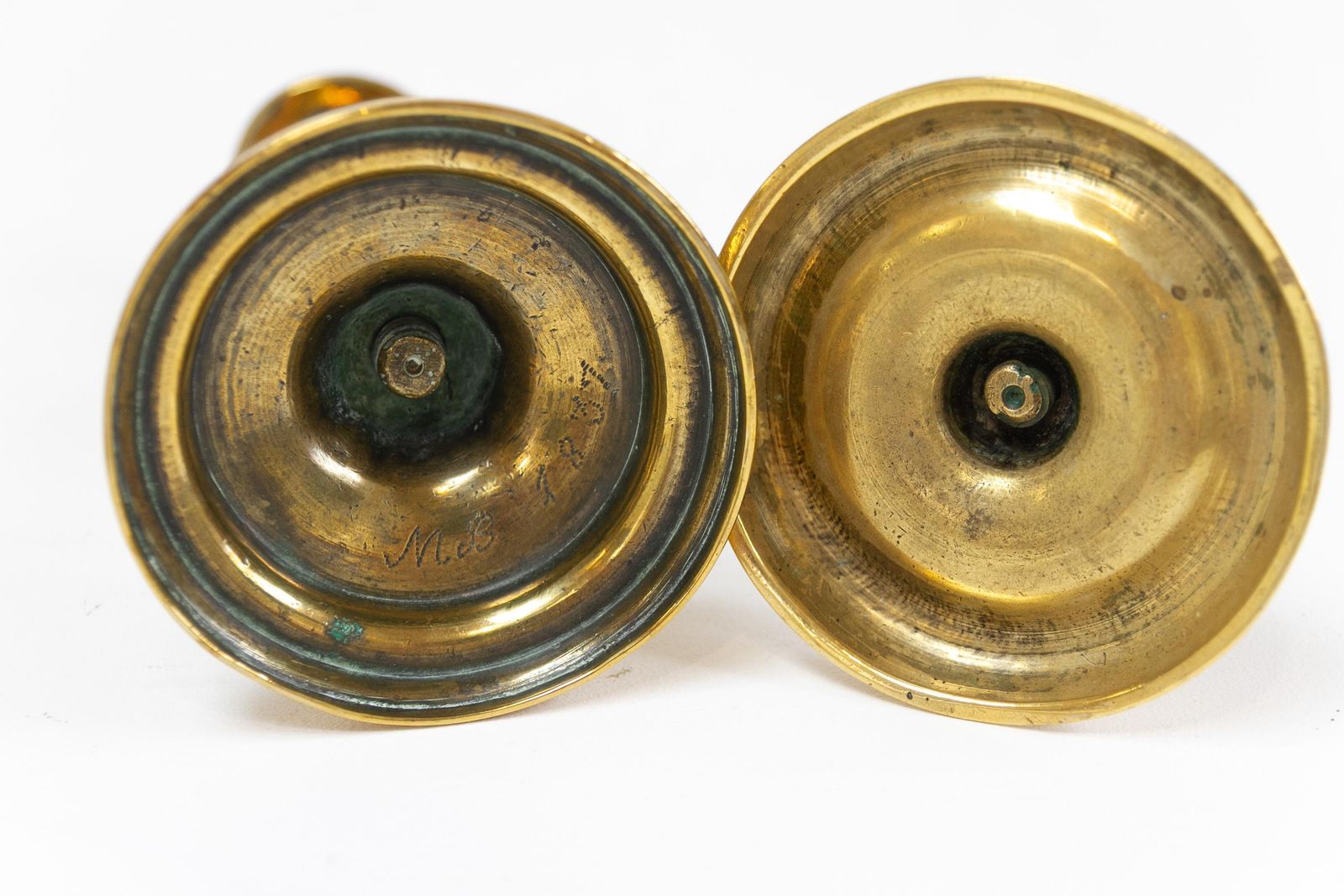 Antique Danish Baroque Brass Candlesticks. Set Of 6. photo buy