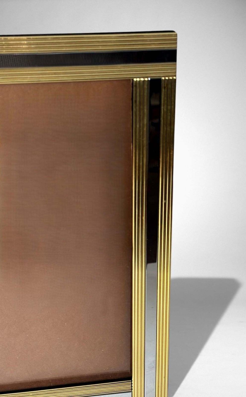 400.0 Romeo Rega Style Italian Brass And Steel Picture Frame photo