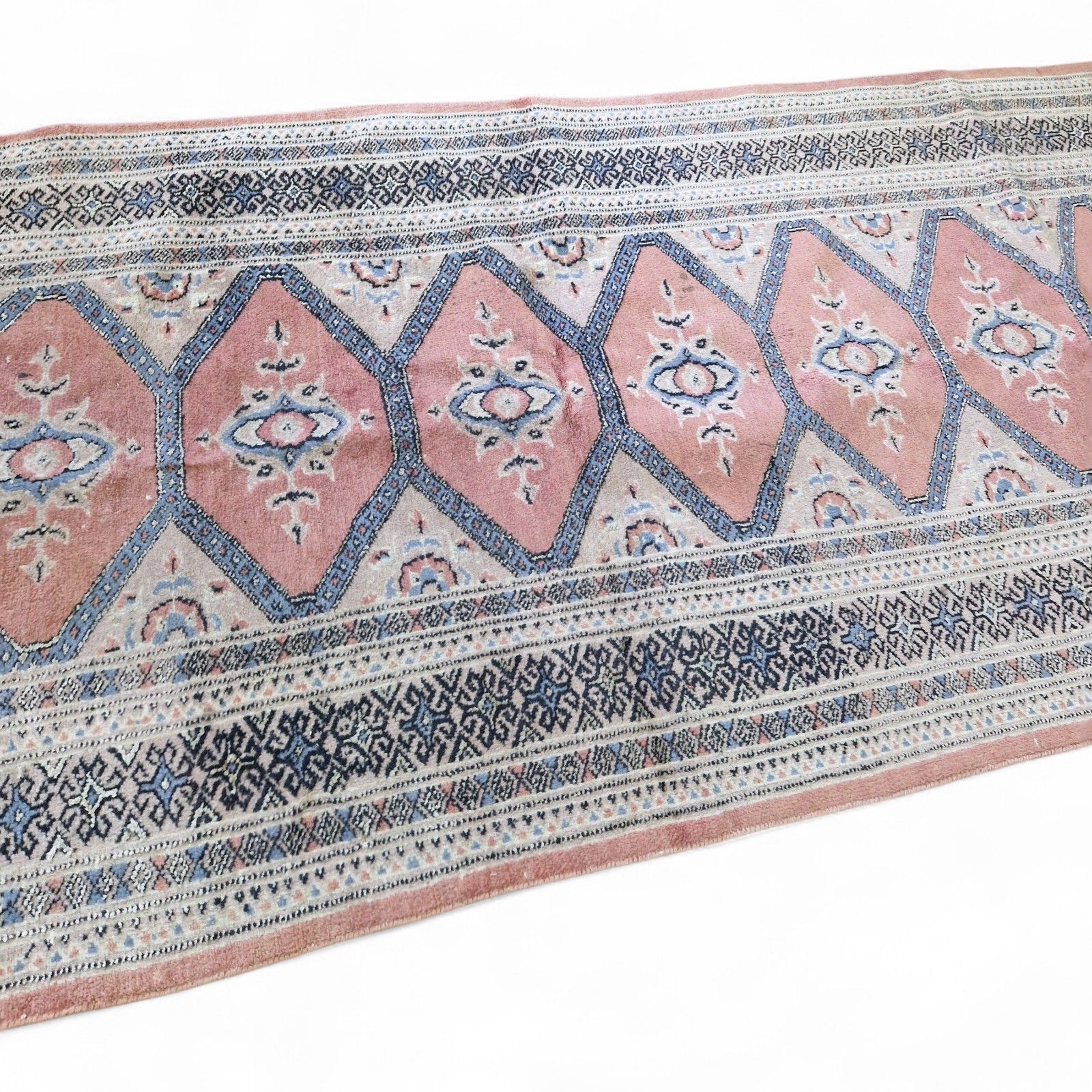 Traditional Carpet Runner Diamond Medallion Pattern Hallway Wool Rug 3m photo buy