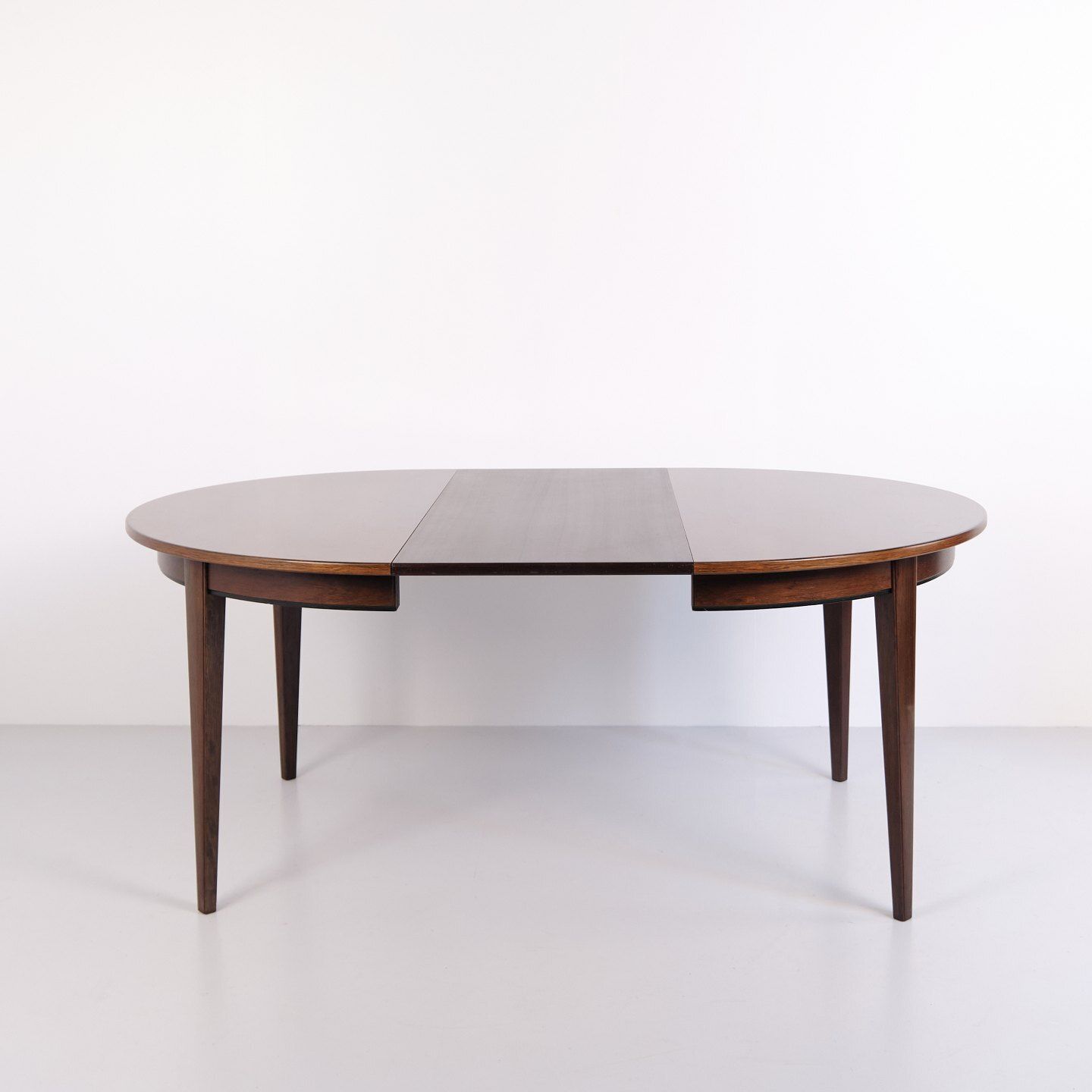 Round Dining Table Model 55 By Omann Jun In Rosewood With Extension Leaves, Danish Design photo buy
