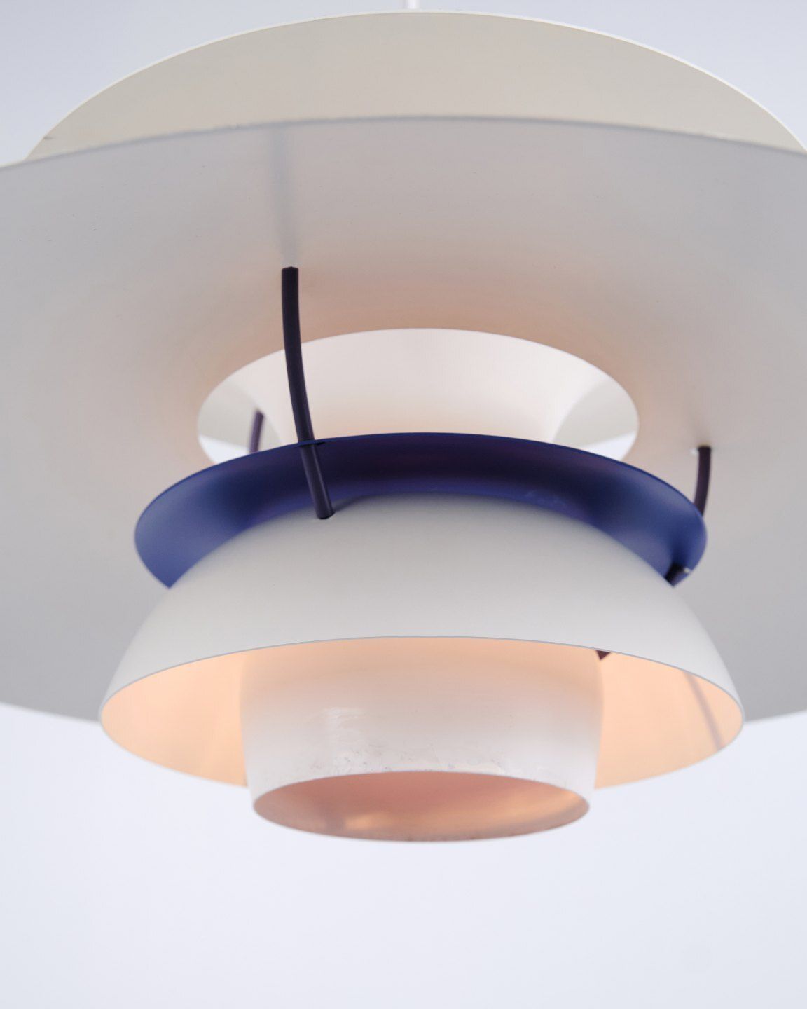 Poul Henningsen Pendant Model Ph 5 In White Lacquered Metal, Louis Poulsen photo vinterior
