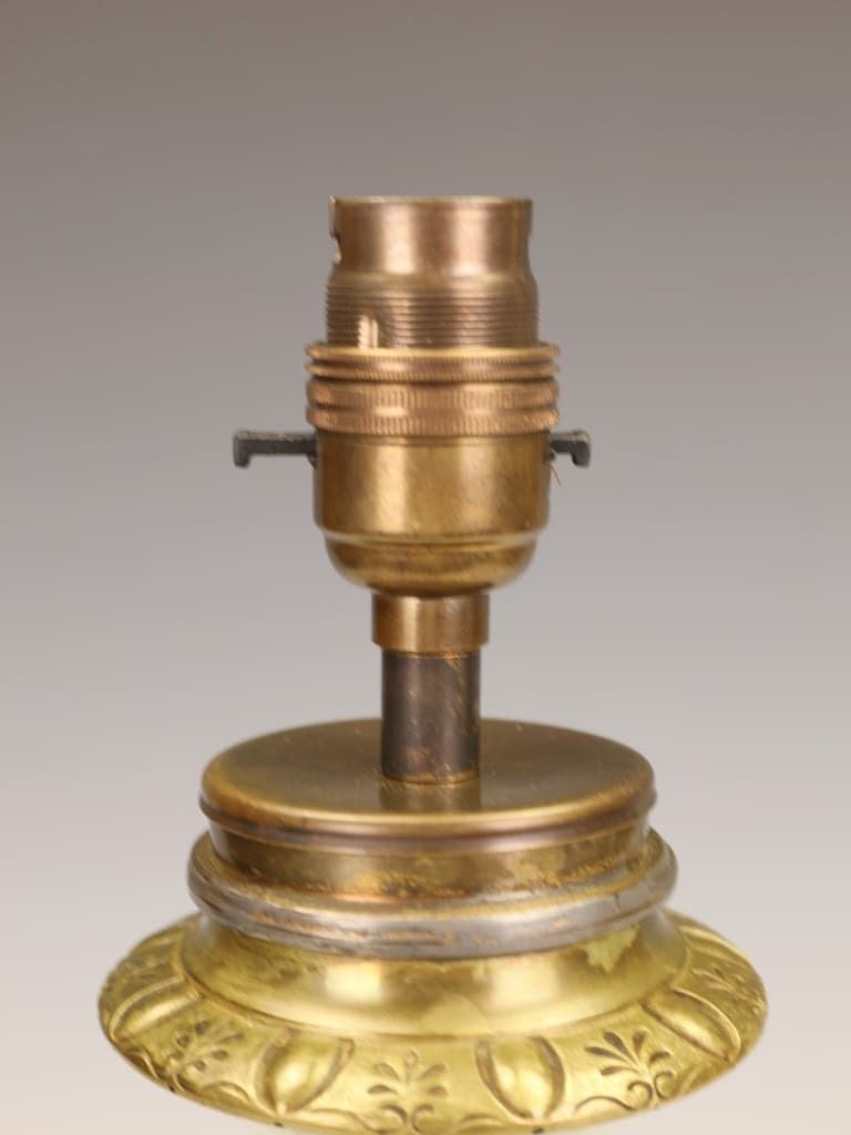 Fine French Celadon Table Lamp With Gilt Bronze Mounts — Stamped Paris photo 595.0