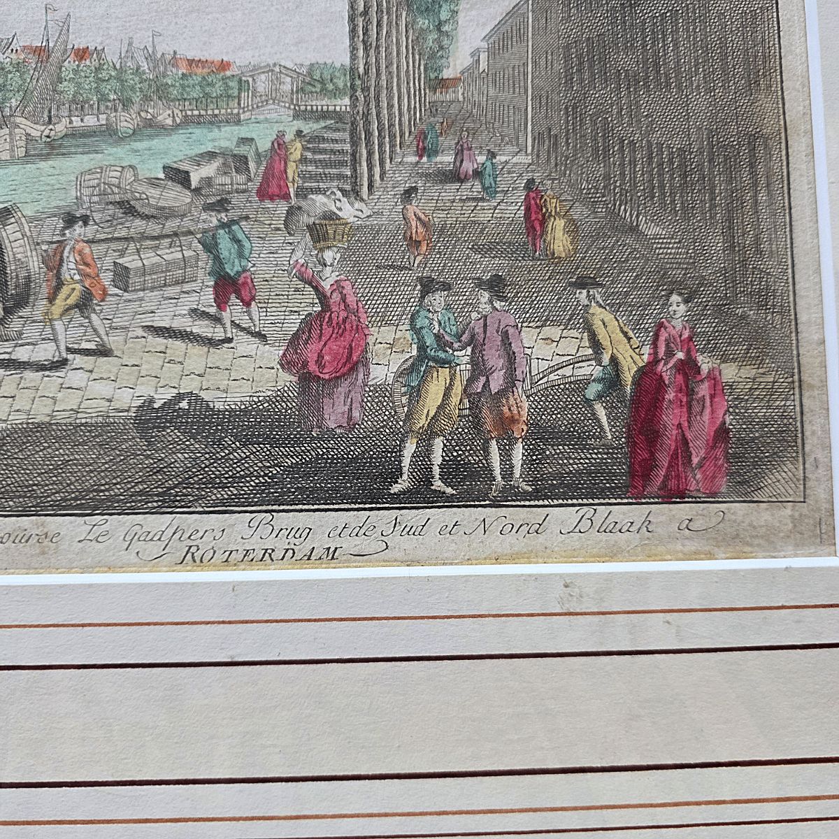 Optical Print Of The Blaak And Stock Exchange In Rotterdam, From 1762 photo 95.0