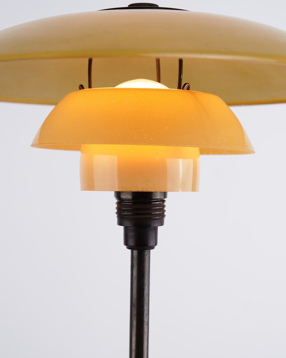 Ph 3/2 With Yellow Painted Shades By Poul Henningsen For Louis Poulsen, 1930s photo for sale