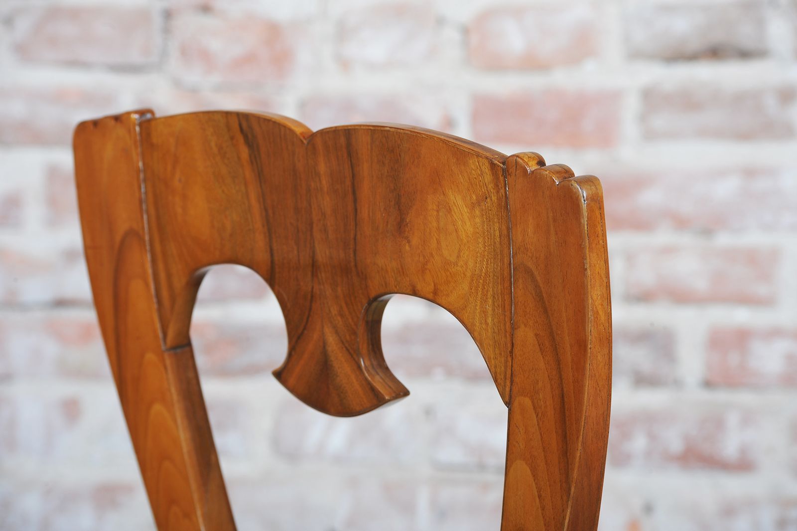 photo furniture Set Of Four Restored Biedermeier Chairs, Walnut, Revived Polish, Czech, 1840s