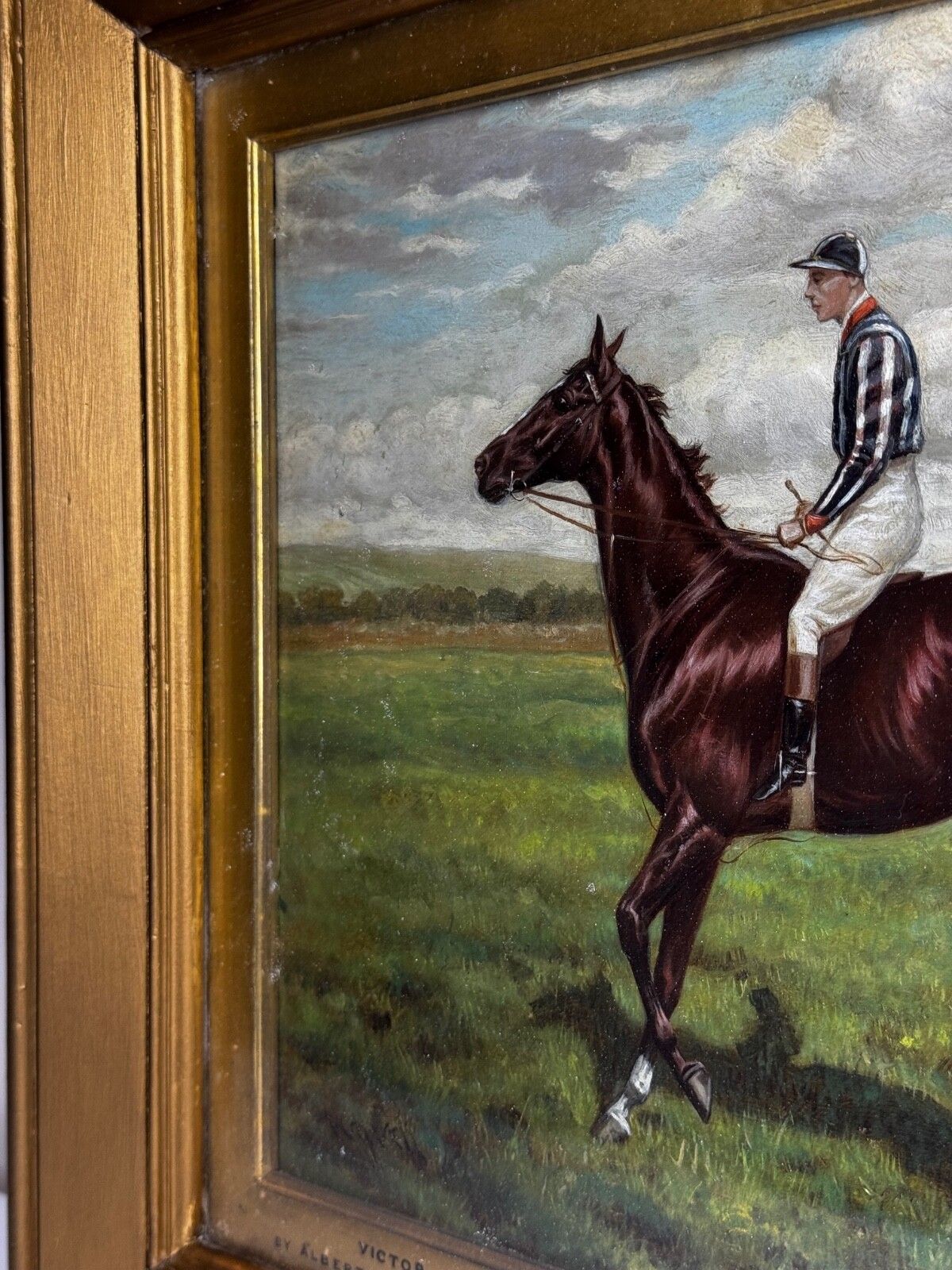 photo furniture Oil Painting Victor Wild Winner At Kempton Park June 1897 Mornington Cannon Up