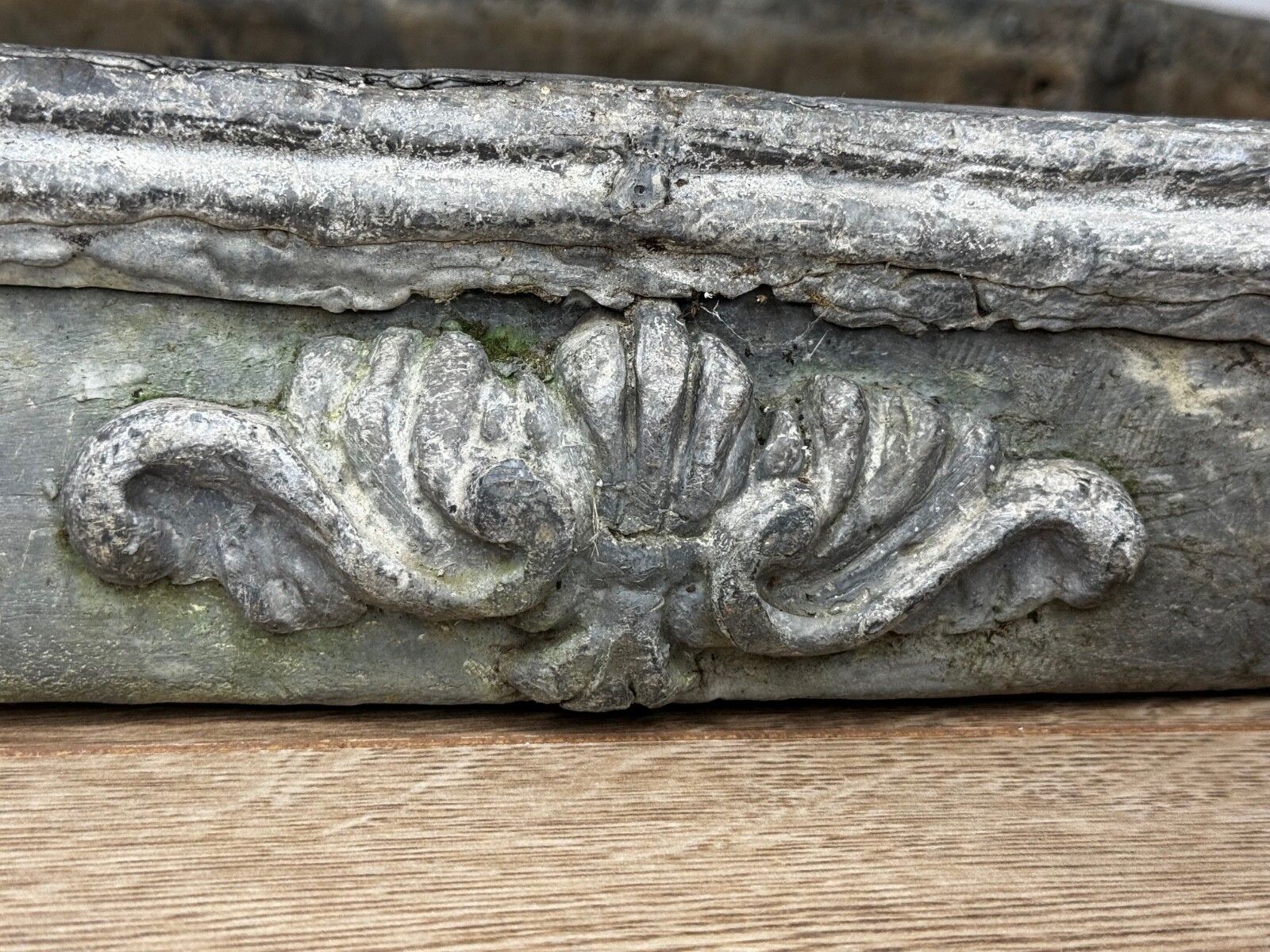 Georgian British Small Architectural Poppy Window Sill Lead Garden Planter photo 1500.0