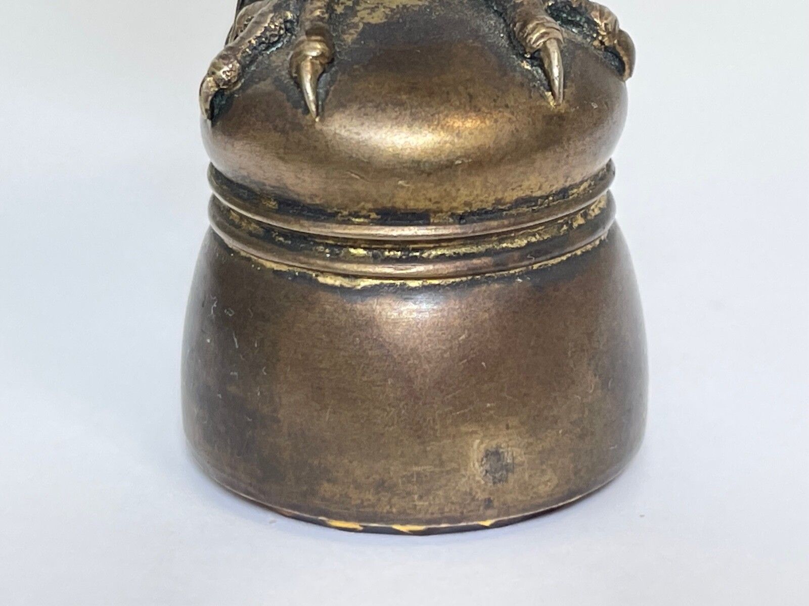 French 19th Century Gilt Bronze Eagle Bird Desk Wax Seal Stamp Sculpture photo Art