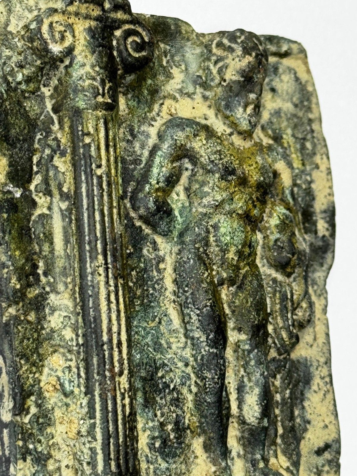 Art 🏛️ Historic Classical Mythology Roman Bronze Plaque Mount Hercules (Heracles) photo