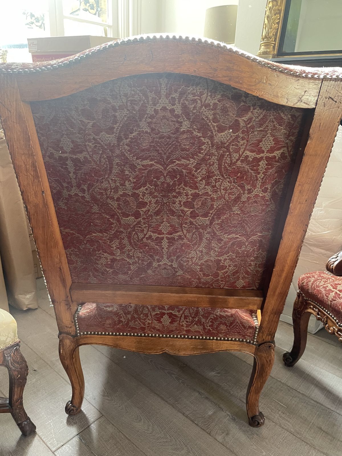 Pair Of 19th Century Louis VI Style Gainsborough Chsirs photo furniture