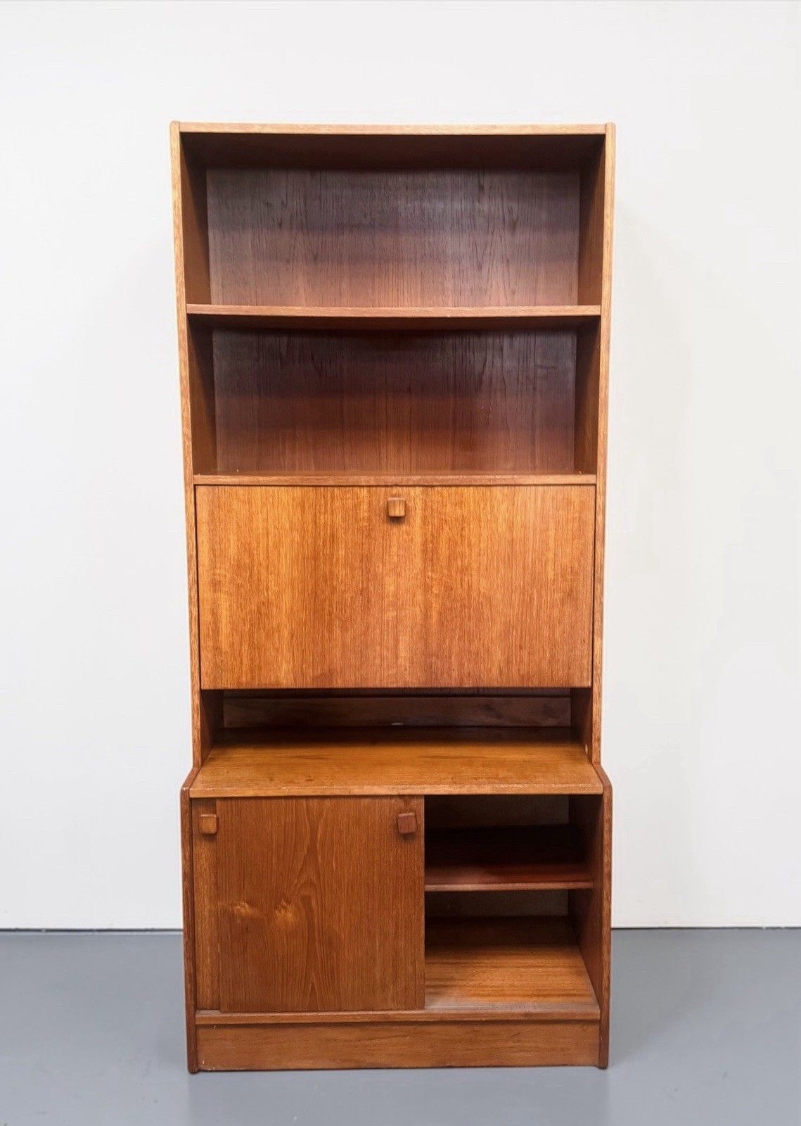 Danish Bramin Mobler Teak Bookcase Secretary Bookcase Mid Century Retro C1960s photo vinterior