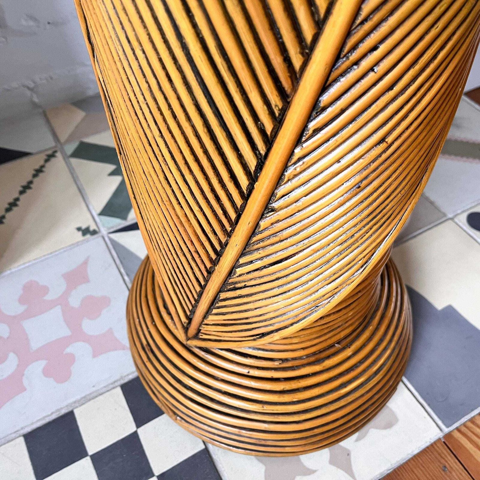 Vintage Pencil Reed Pedestal, 1990s photo 332.0