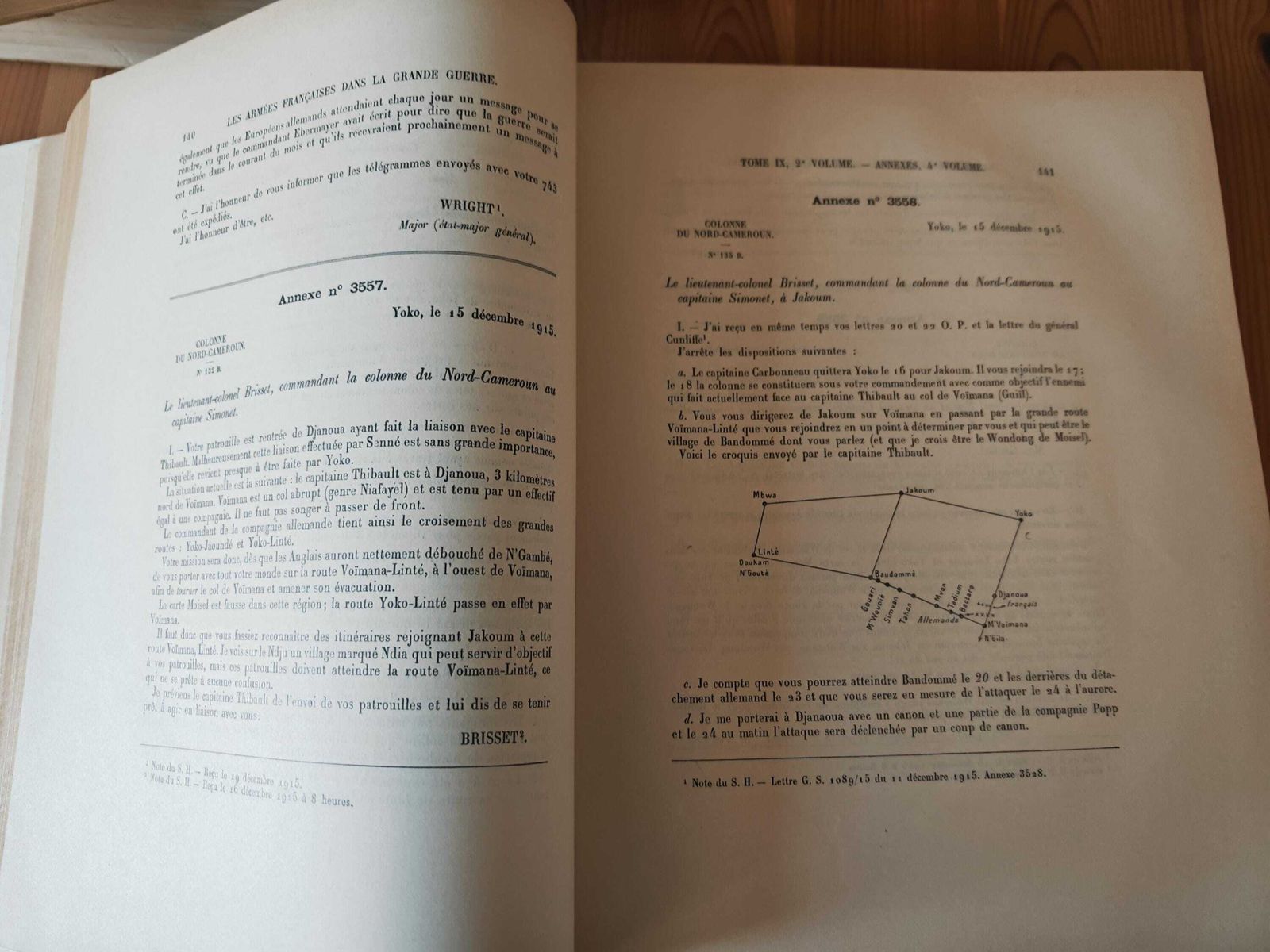 Antique "Les Armees Francaises Dans La Grande Guerre"   Tome Ix, All Volumes, Entire Set   Gd Con   1920s 30s   "Les Campagnes Coloniales" photo for sale