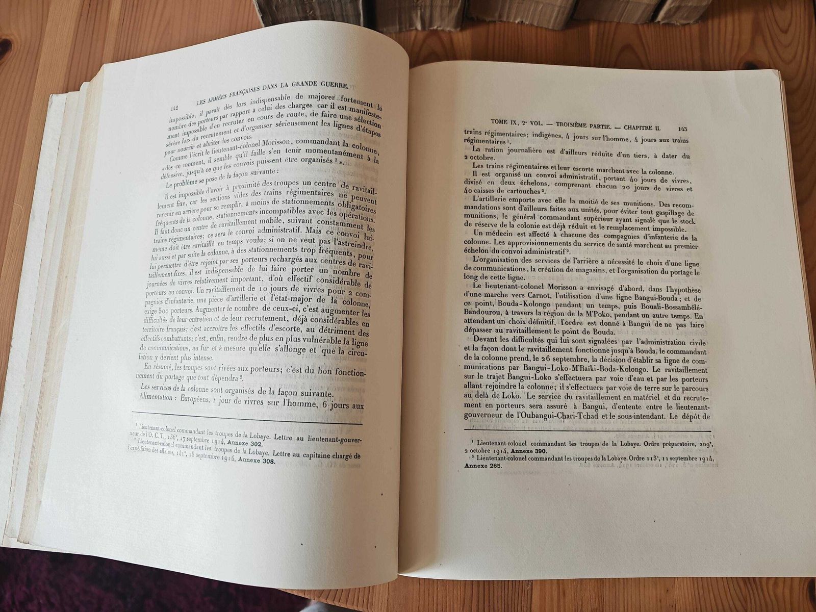 Antique "Les Armees Francaises Dans La Grande Guerre"   Tome Ix, All Volumes, Entire Set   Gd Con   1920s 30s   "Les Campagnes Coloniales" photo vintage