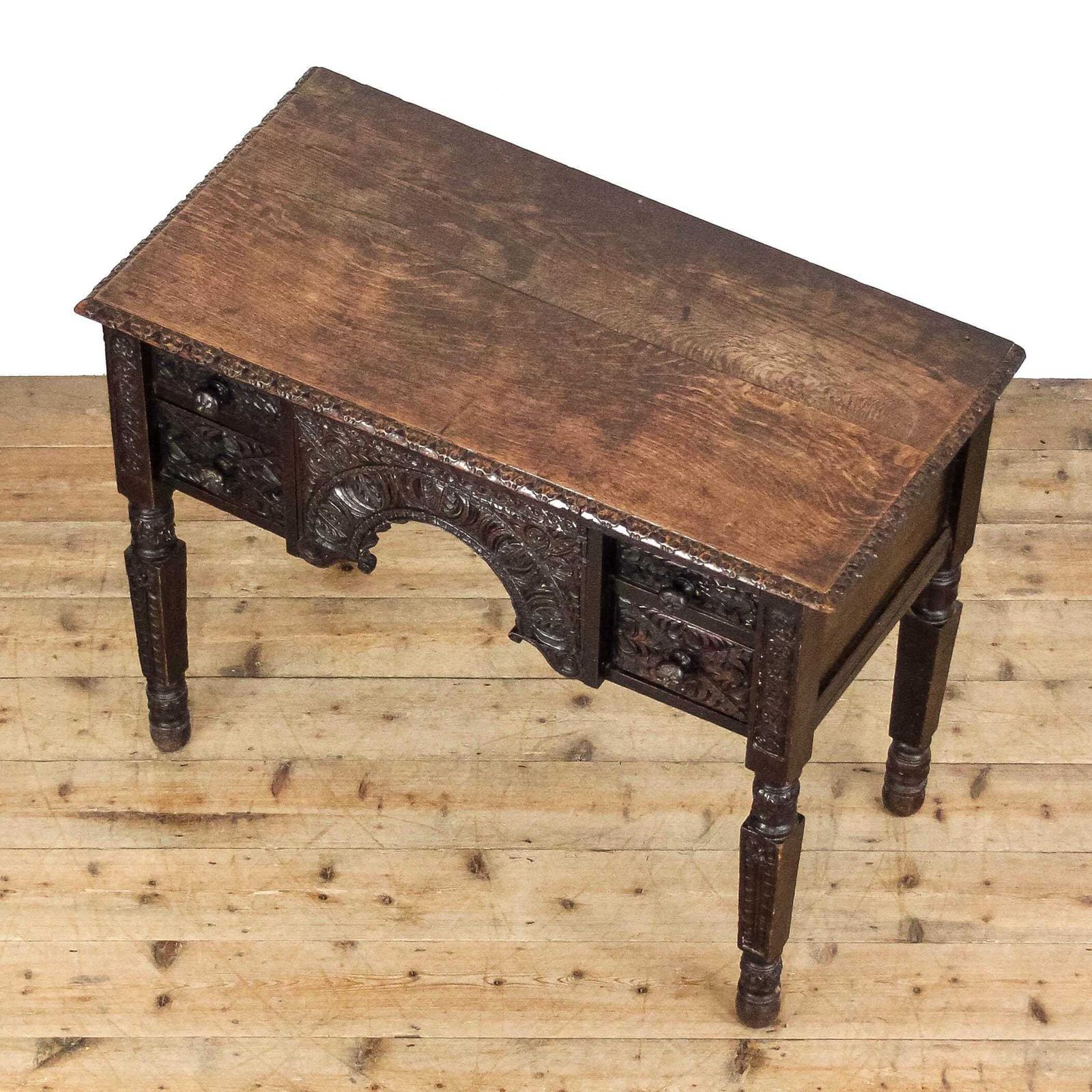 Antique Carved Oak Side Table | Antique Tables | Antique Furniture | Antique Side Table photo for sale