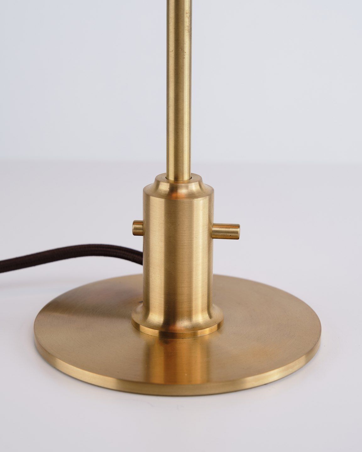Poul Henningsen Table Lamp Model Ph 2/1 Limited Edition In Brass With Amber Shades, Louis Poulsen photo 1960.0