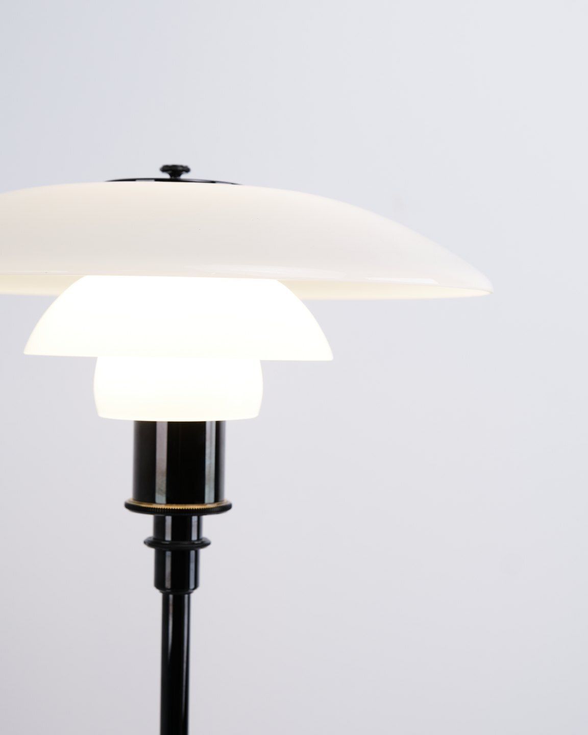 Poul Henningsen Floor Lamp Model Ph 3.5/2.5 With Black Frame, Louis Poulsen photo furniture