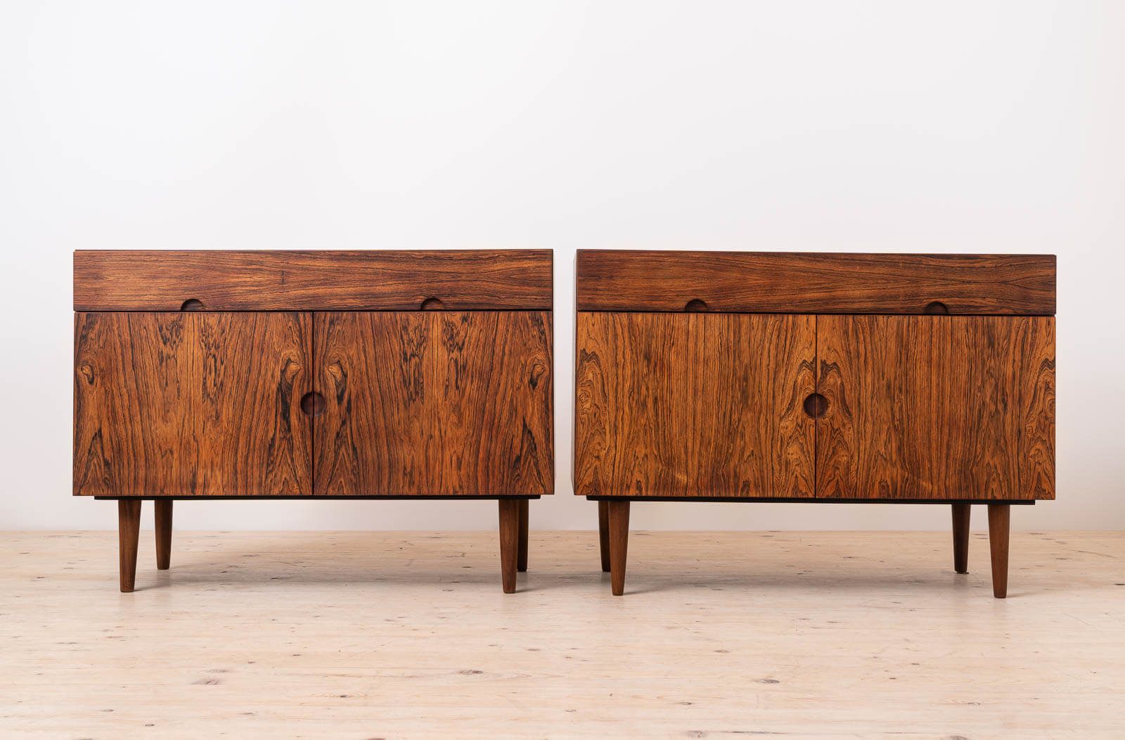 Pair Of Mid Century Modern Cabinets By H. W. Klein For Bramin, Denmark, 1960s