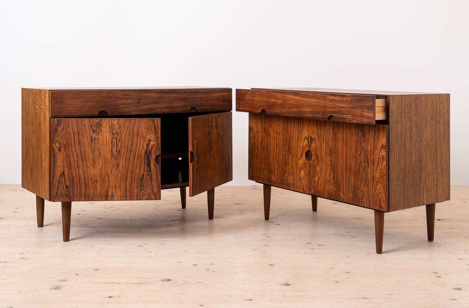 Pair Of Mid Century Modern Cabinets By H. W. Klein For Bramin, Denmark, 1960s photo for sale