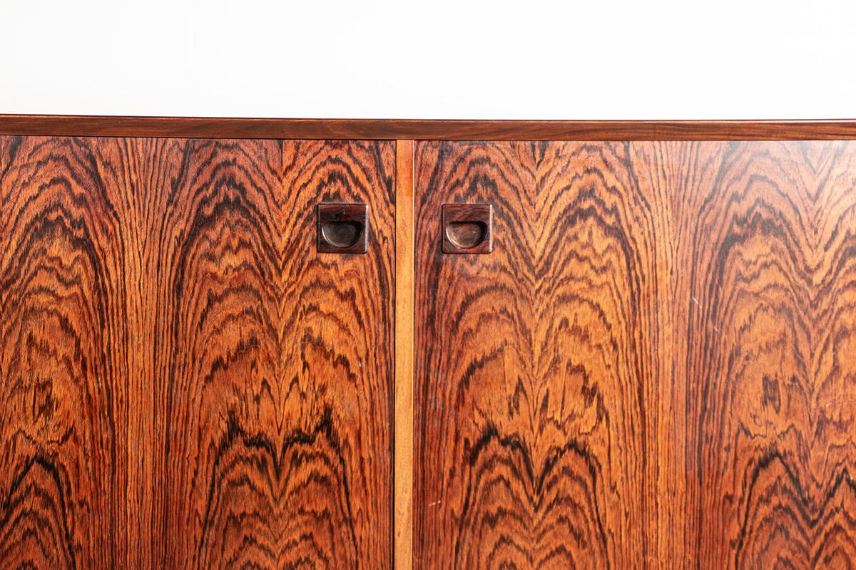 Scandinavian Sideboard Or Small Buffet In Rosewood By Erik Brouer For Brouer’s Mobelfabrik 1960. photo vinterior