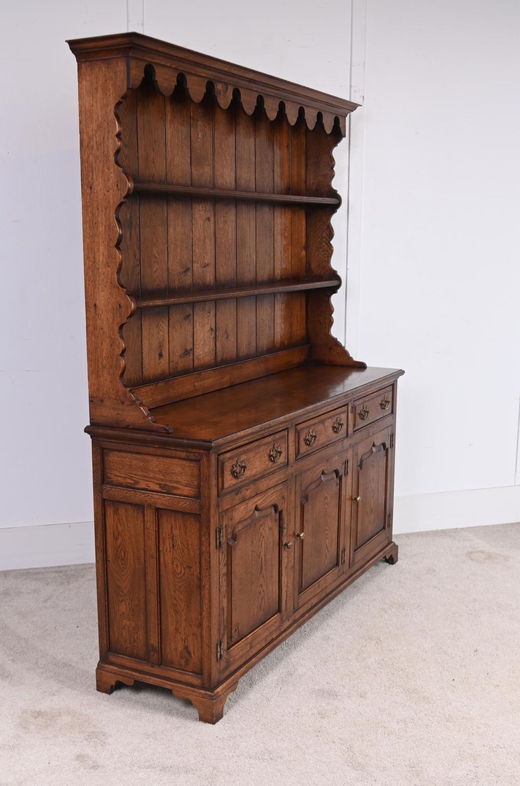 English Oak Dresser Base With Plate Rack Titmarsh & Goodwin Farmhouse photo buy