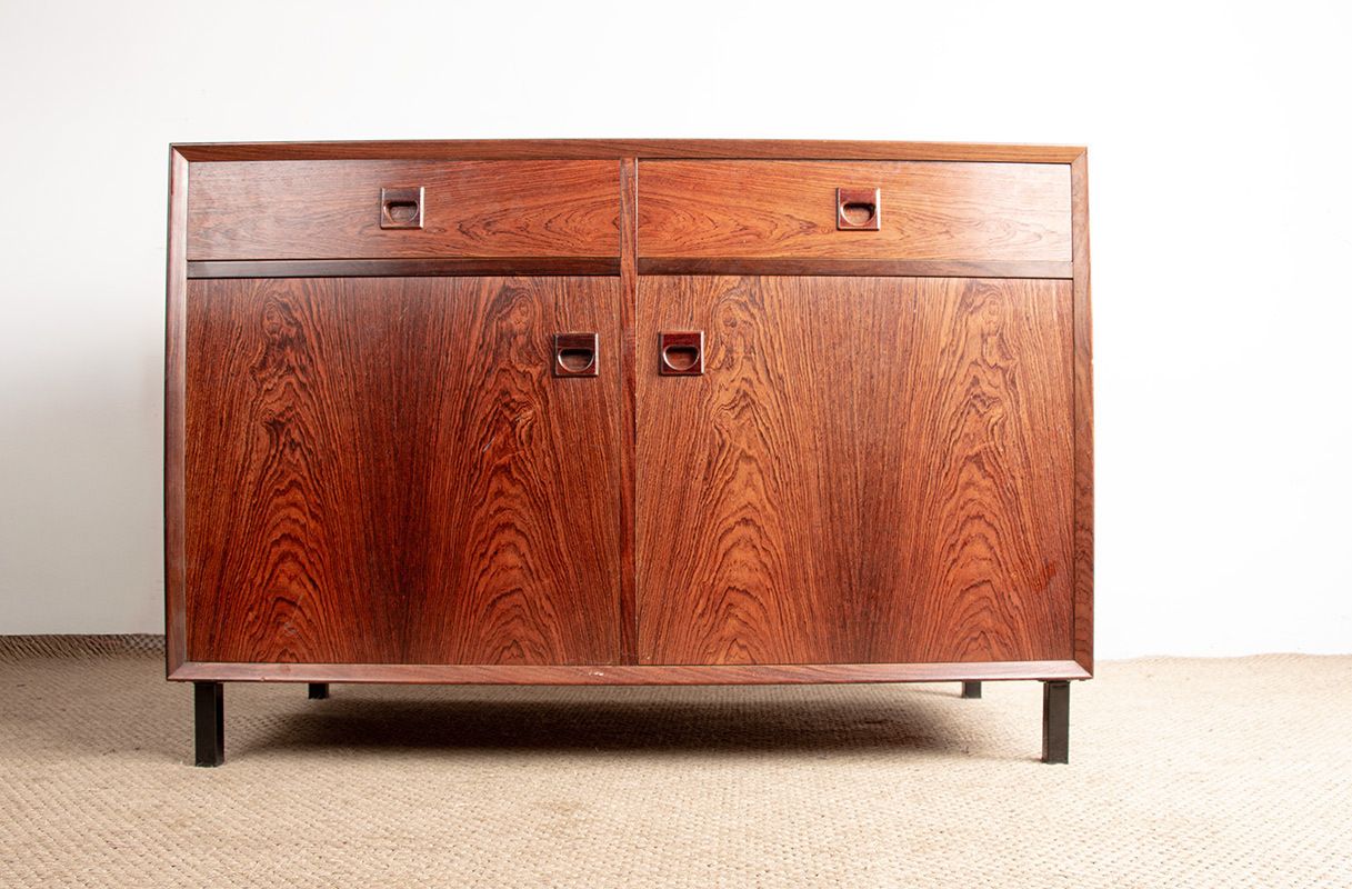Danish Sideboard Or Small Buffet In Rosewood By Erik Brouer For Brouer’s Mobelfabrik 1960. photo Furniture