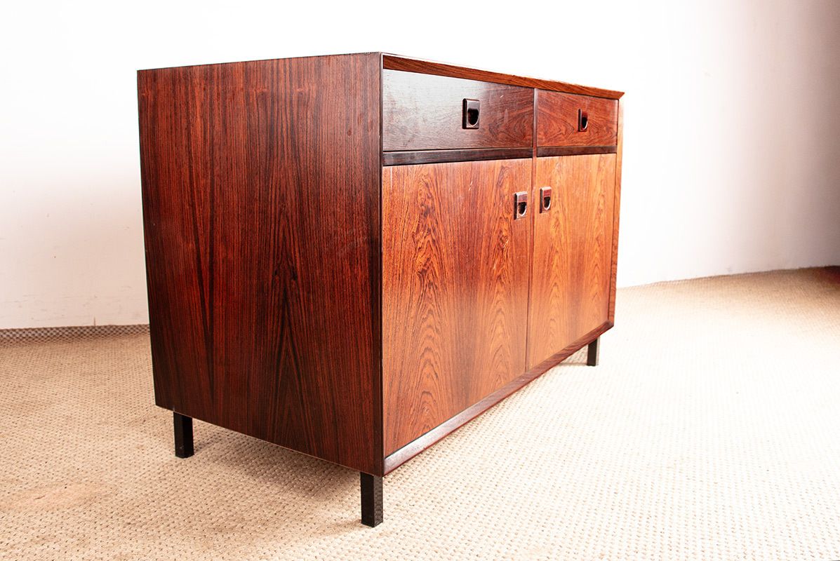 photo for sale Danish Sideboard Or Small Buffet In Rosewood By Erik Brouer For Brouer’s Mobelfabrik 1960.