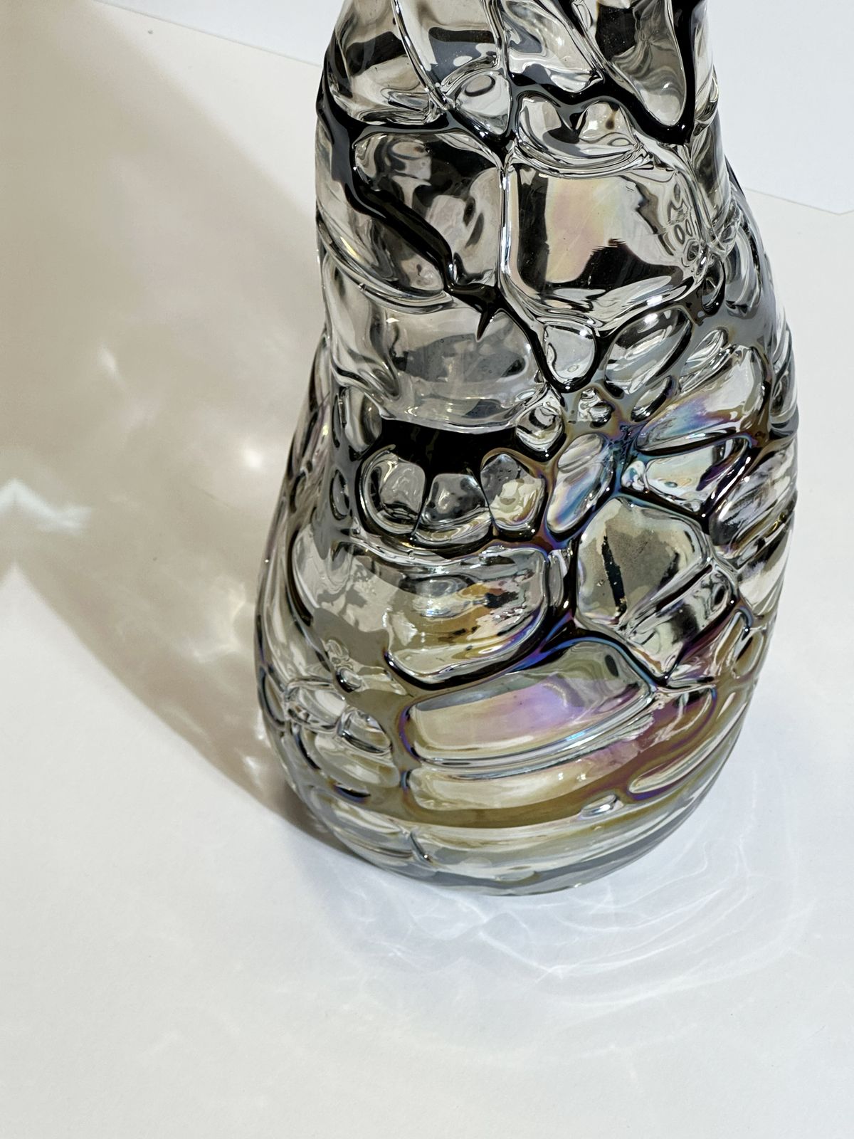 Italian Sculptural Art Glass Vase Attributed To Angelo Rinaldi Liane Series 1970s photo 800.0