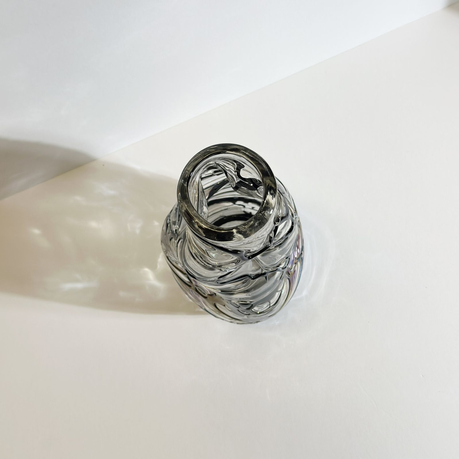 Italian Sculptural Art Glass Vase Attributed To Angelo Rinaldi Liane Series 1970s photo vinterior