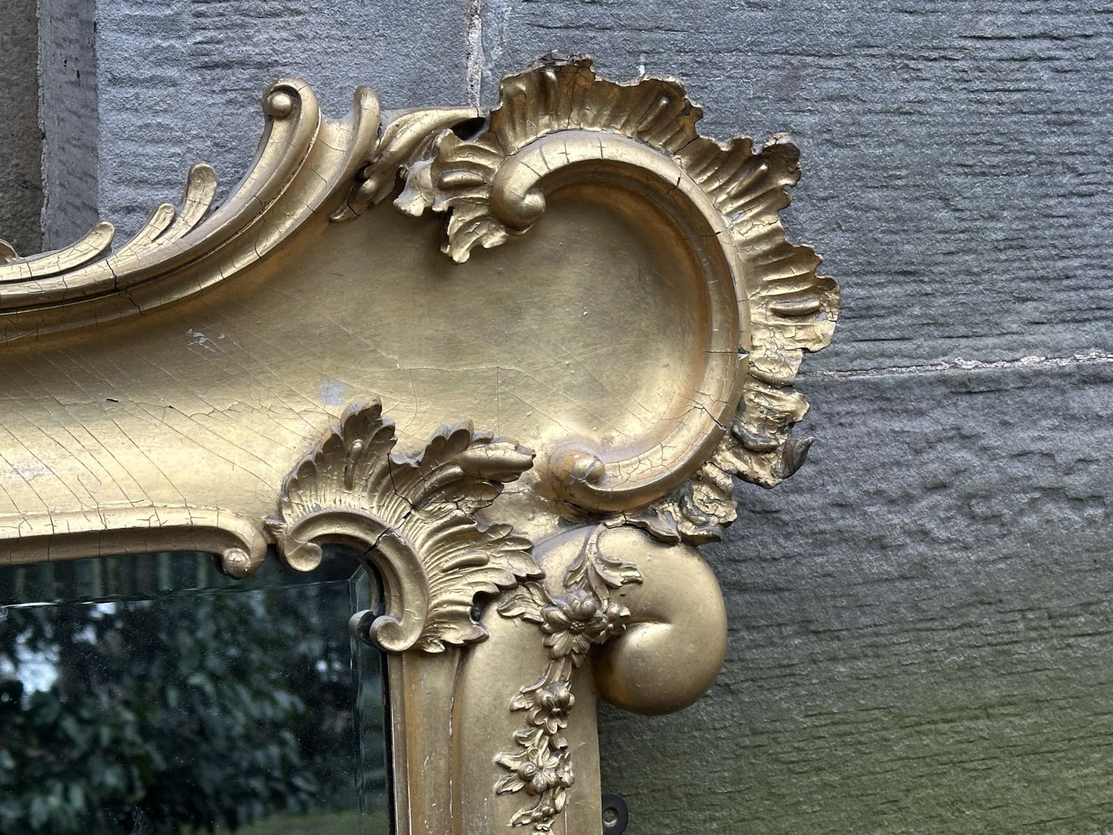 An Impressive Scottish/Italian Gilded Gesso Overmantel Mirror Attributed To Ciceri & Co. Of Edinburgh, 1830's photo furniture