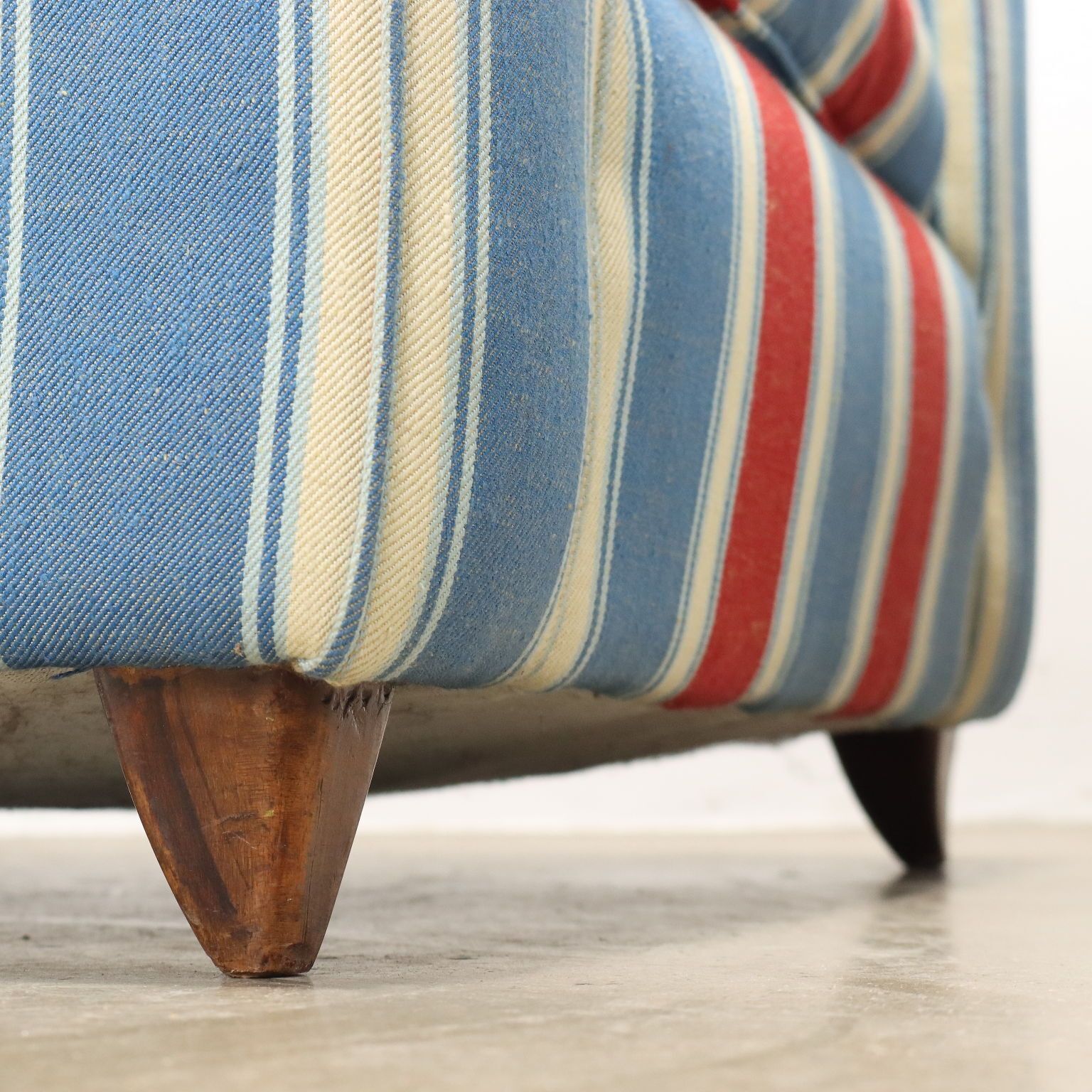Vintage Armchairs Fabric Upholstery Italy 1950s photo buy