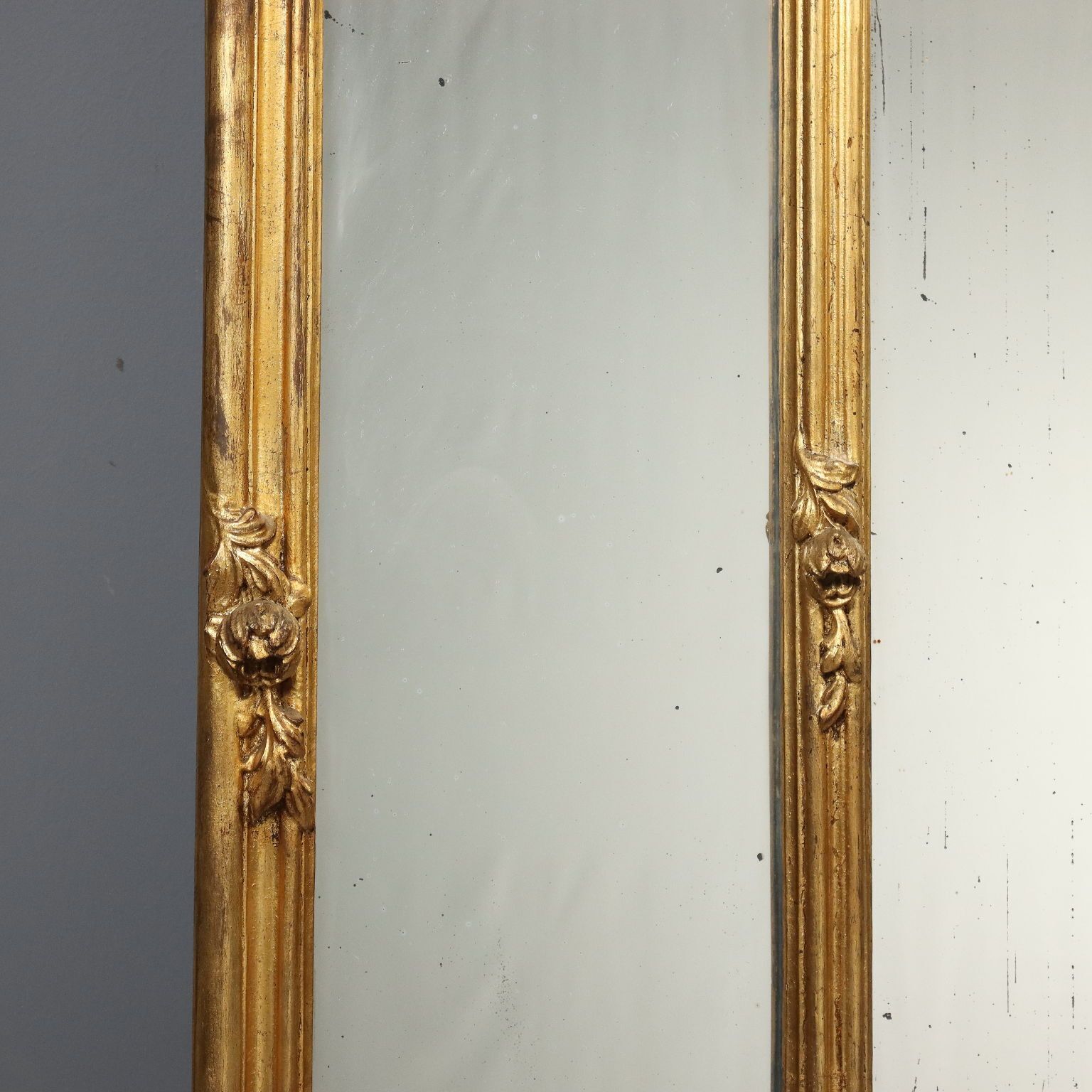 Antique Mirror Gilded Carved Wood Italy XIX Century photo buy