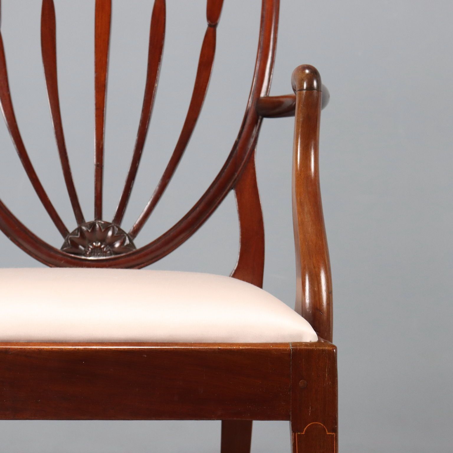 Armchair Regency Style Mahogany Fabric England XIX Century photo 350.0