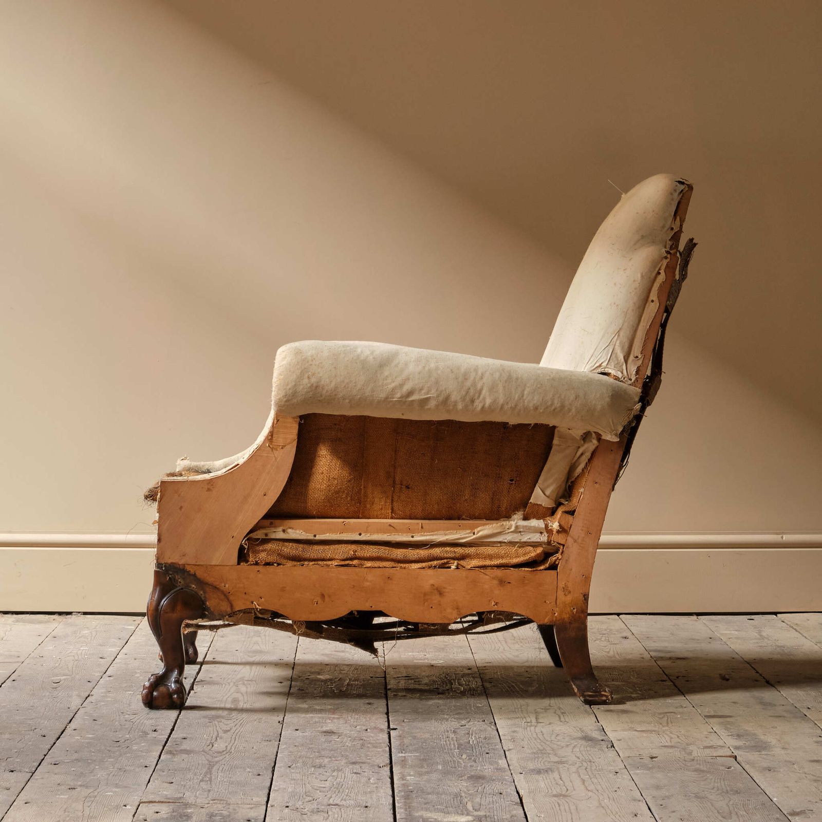 Antique Deep Seated Country House Armchair C1900 photo Furniture