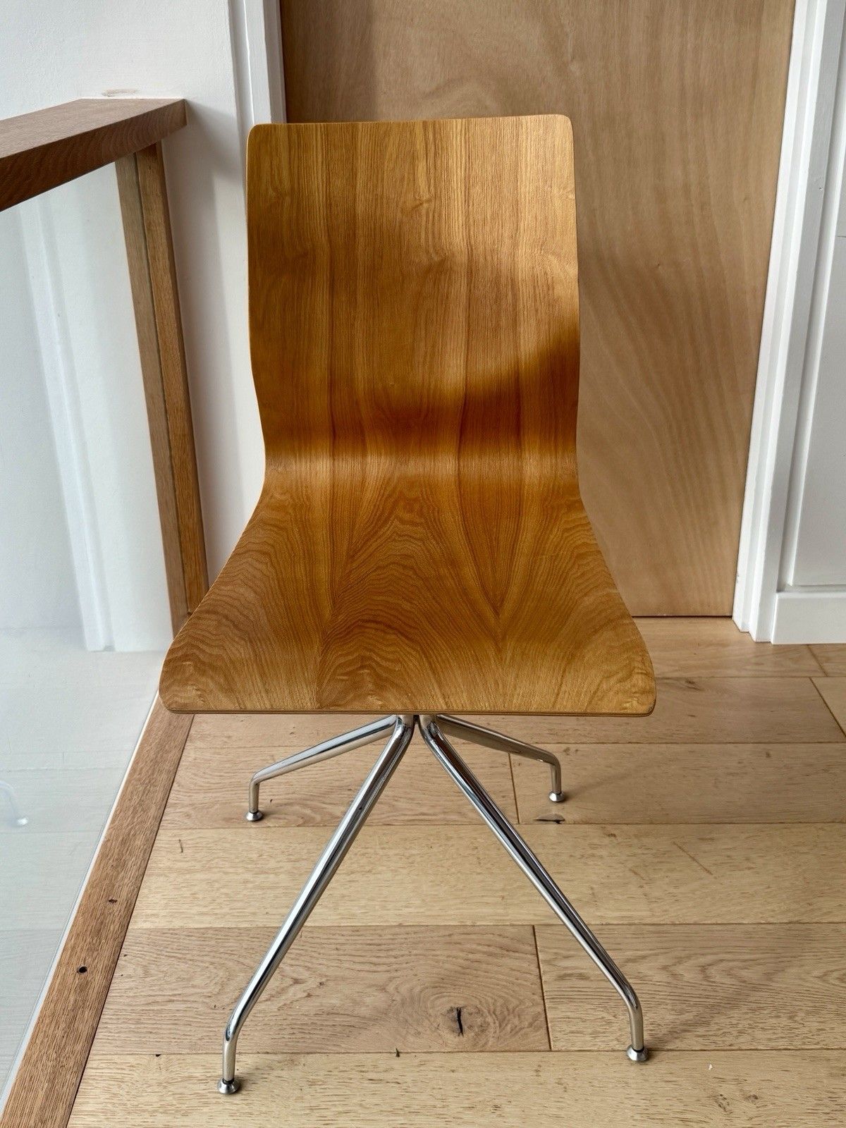 Mid Century Style Side Occasional Desk Swivel Chair Danish Scandi Retro photo buy