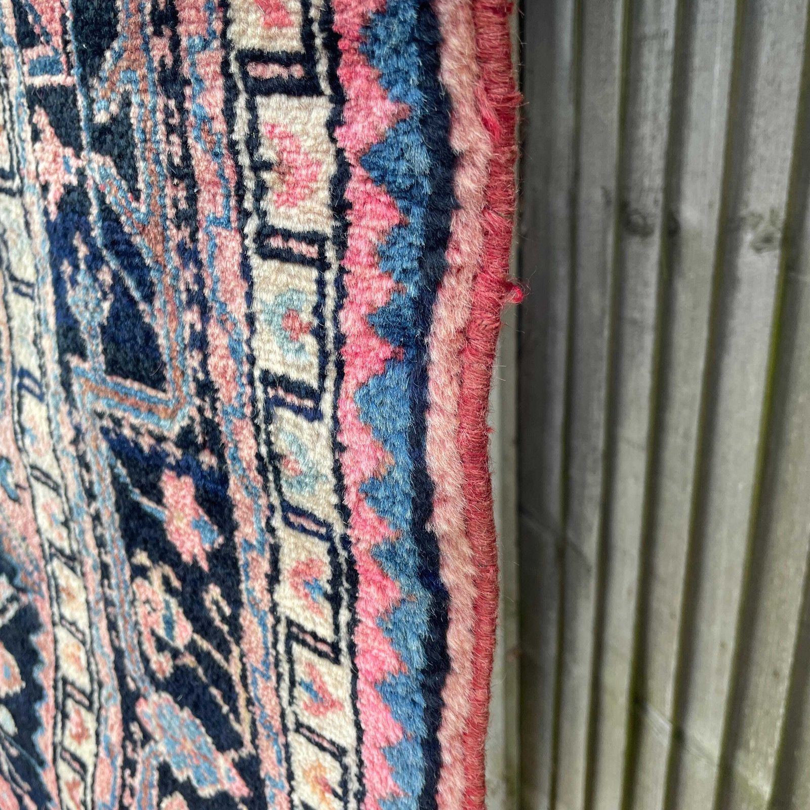 photo vinterior Large Red Tribal Rug Hand Knotted Hallway Area Carpet Middle Eastern Tribal Handwoven Geometric Tassels Living Room Hallway Boho