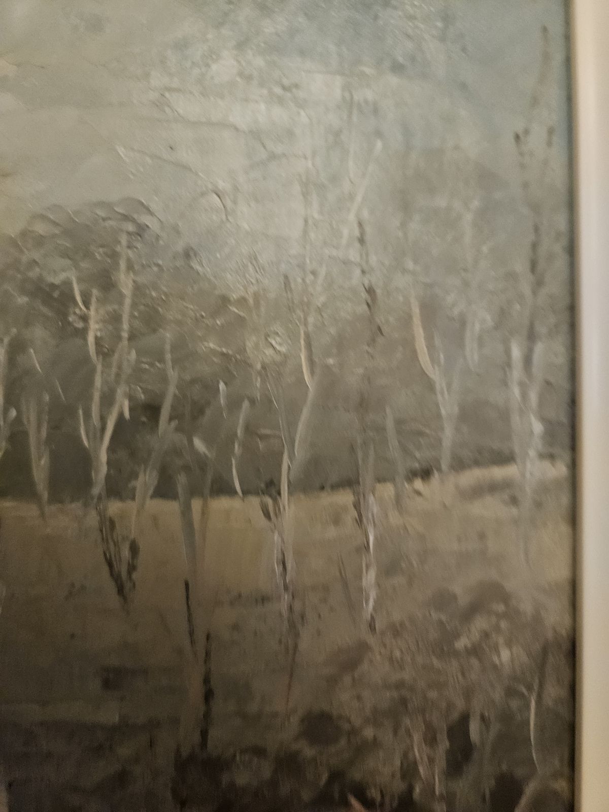 Oil Painting On Board 20th Century John Vander Signed Winter Landscape Scene photo furniture