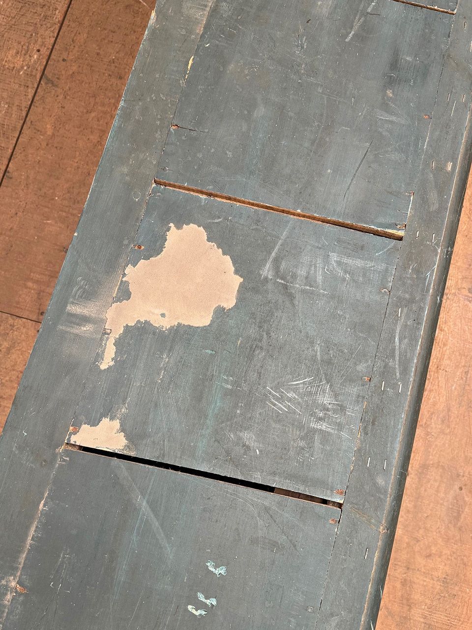 photo for sale Beautiful Painted Bench, 1800s