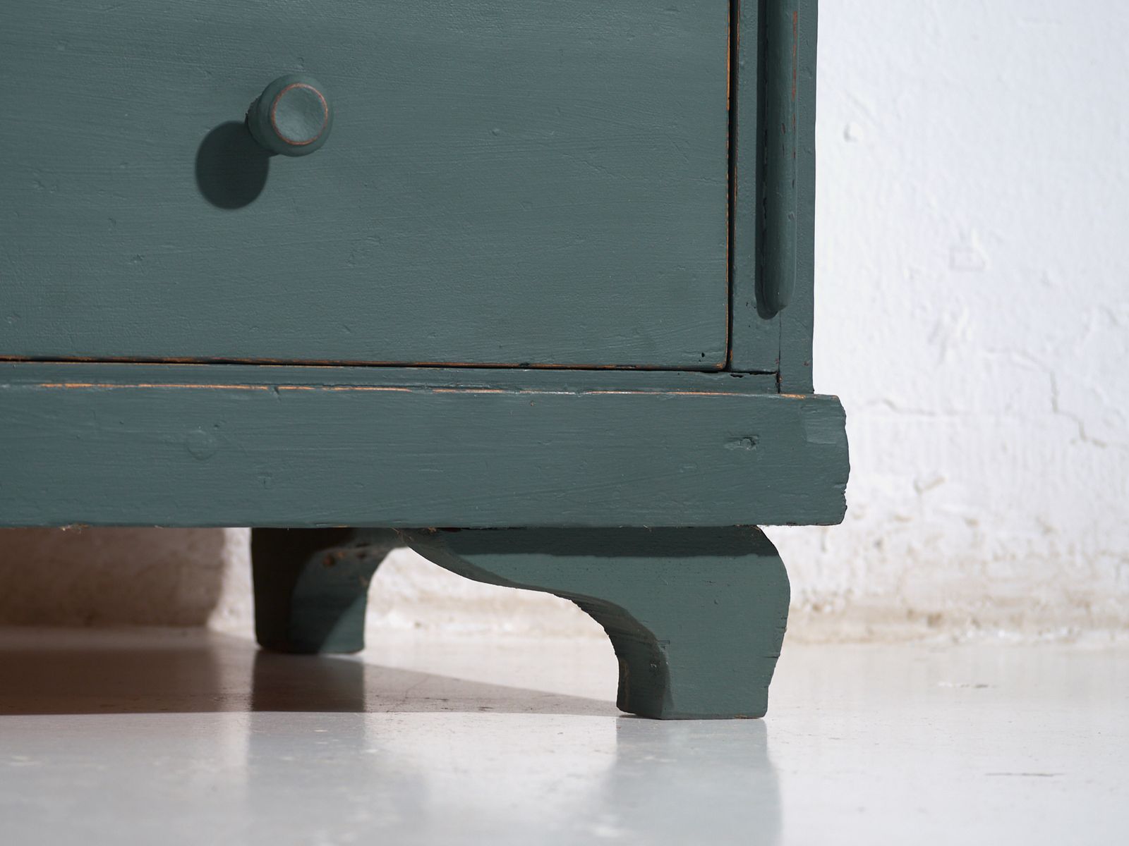 Antique Painted Pine Chest Of Drawers – Rustic European Green Dresser – Circa 1900 #4 photo furniture