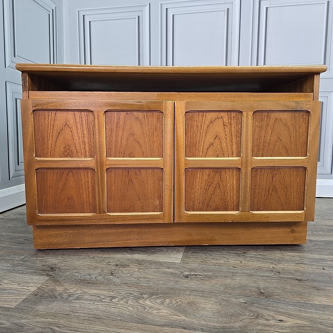 photo furniture Retro Nathan Low Sideboard Teak Tv Media Cabinet Mid Century Cupboard Storage