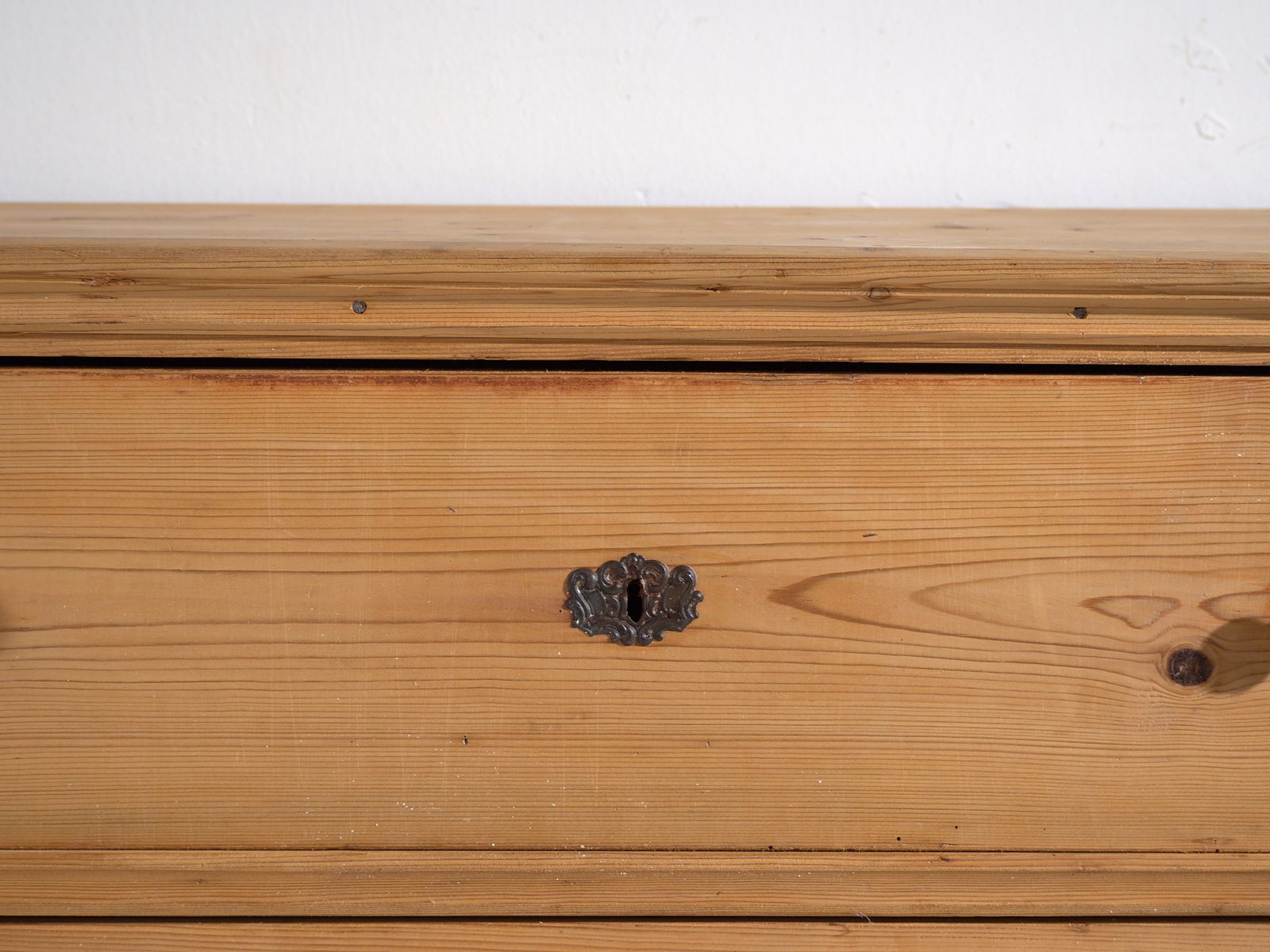 photo for sale Antique Solid Pine Chest Of Drawers – Rustic European Dresser – Circa 1900