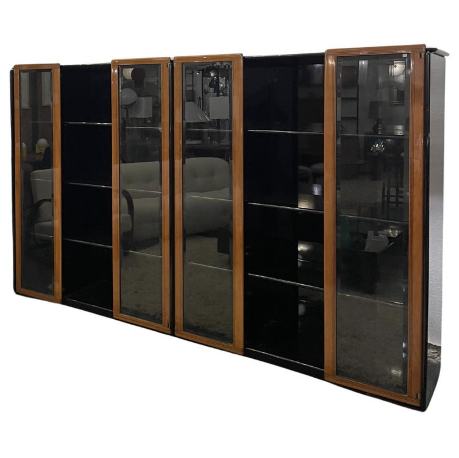 Mid Century Modern Artona Bookcase/Vitrine By Afra And Tobia Scarpa, Maxalto, 1960s photo Furniture