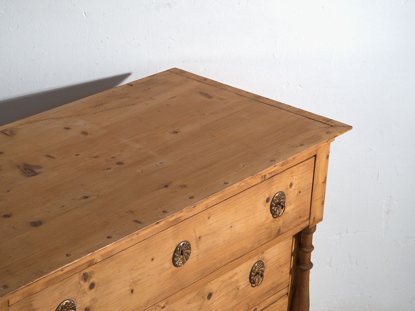 Antique Solid Pine Chest Of Drawers – Rustic European Dresser – Circa 1900 photo furniture