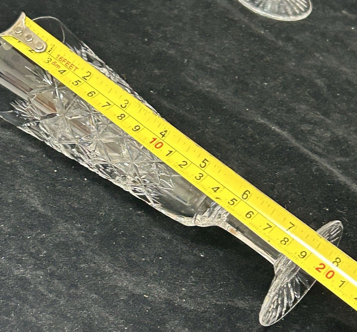 Stuart Crystal  Westbury  Pair Champagne Flutes Glasses 21cm photo buy