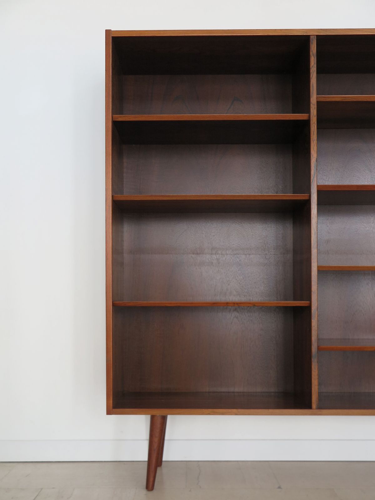 Scandinavian Gunni Omann Dark Wood Bookcase, Denmark 1960s photo buy