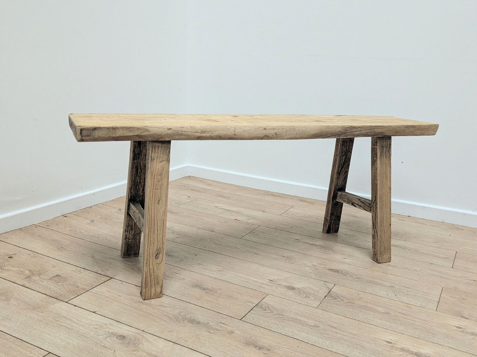 Vintage Chunky Rustic Reclaimed Elm Coffee Table  Delivery Available 0282. photo furniture